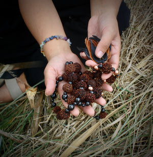 Shungite, Rudraksha Mala