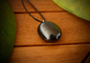 Shungite Essence Pendant, Tumble Stone Pendant.