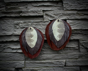 Feather earrings