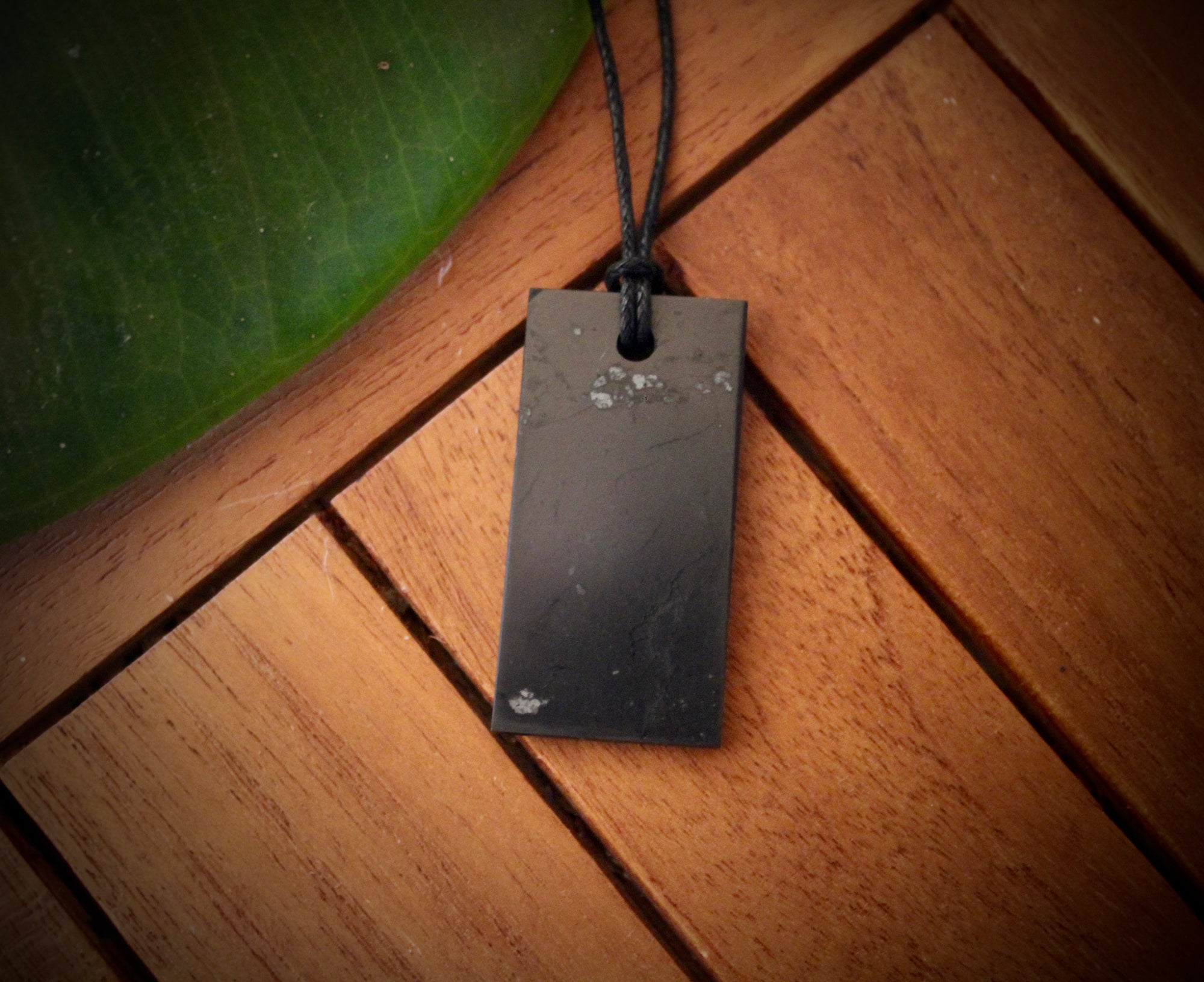 Rectangle Shungite Pendant