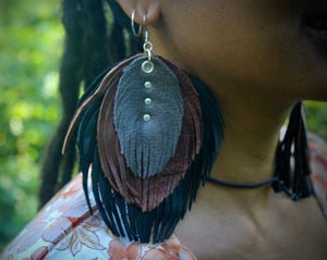 Feather earrings