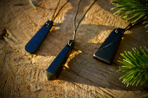 Shungite Elongated Pendants Collection